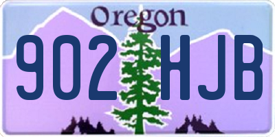OR license plate 902HJB