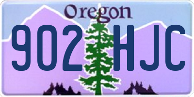 OR license plate 902HJC