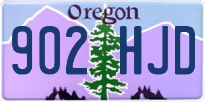 OR license plate 902HJD