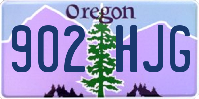 OR license plate 902HJG