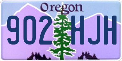 OR license plate 902HJH