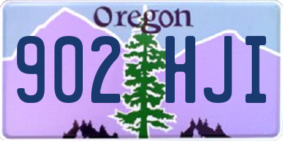 OR license plate 902HJI