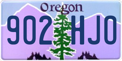 OR license plate 902HJO