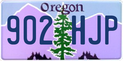 OR license plate 902HJP