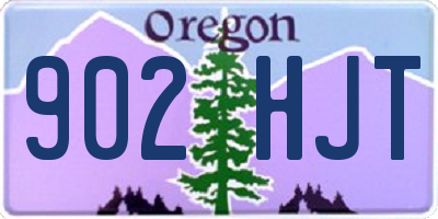 OR license plate 902HJT