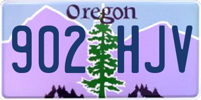 OR license plate 902HJV