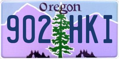 OR license plate 902HKI