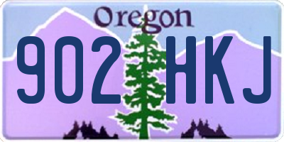 OR license plate 902HKJ