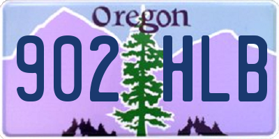 OR license plate 902HLB
