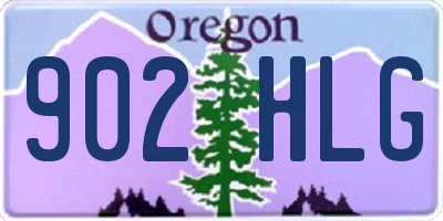 OR license plate 902HLG