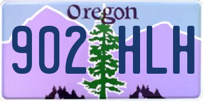OR license plate 902HLH
