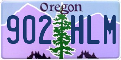 OR license plate 902HLM