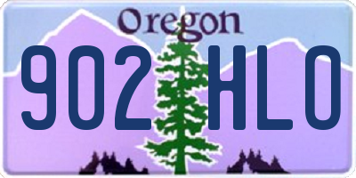 OR license plate 902HLO