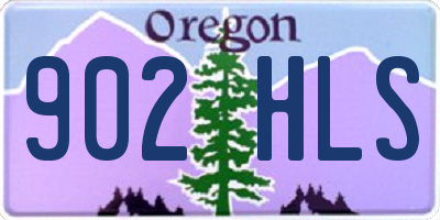 OR license plate 902HLS