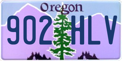 OR license plate 902HLV