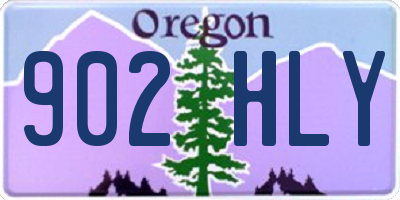 OR license plate 902HLY