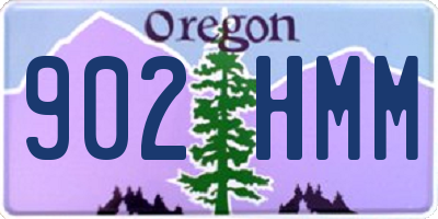 OR license plate 902HMM