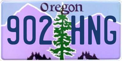 OR license plate 902HNG