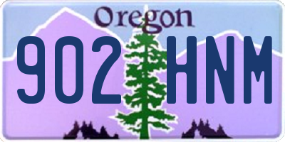 OR license plate 902HNM