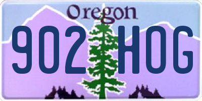 OR license plate 902HOG