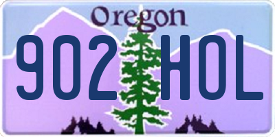 OR license plate 902HOL