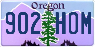 OR license plate 902HOM