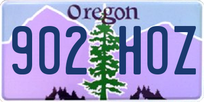 OR license plate 902HOZ