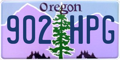 OR license plate 902HPG