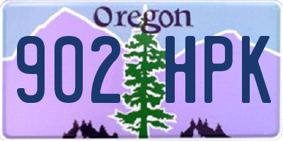 OR license plate 902HPK