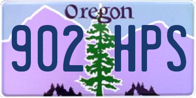 OR license plate 902HPS