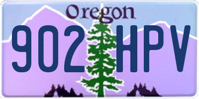 OR license plate 902HPV