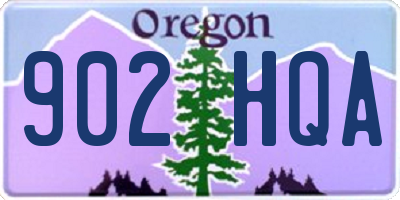 OR license plate 902HQA