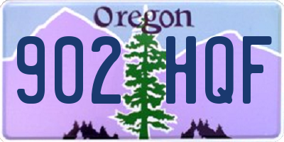 OR license plate 902HQF