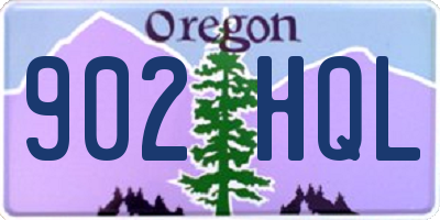 OR license plate 902HQL