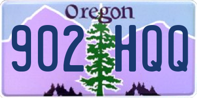 OR license plate 902HQQ