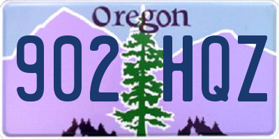 OR license plate 902HQZ