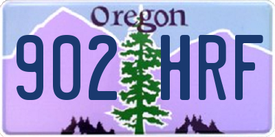 OR license plate 902HRF