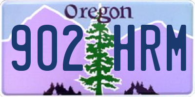 OR license plate 902HRM
