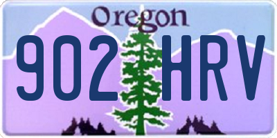 OR license plate 902HRV