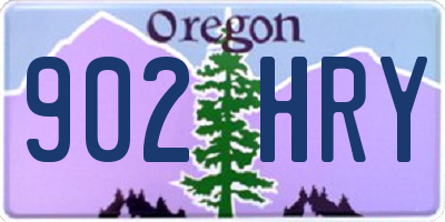 OR license plate 902HRY