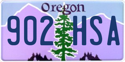 OR license plate 902HSA
