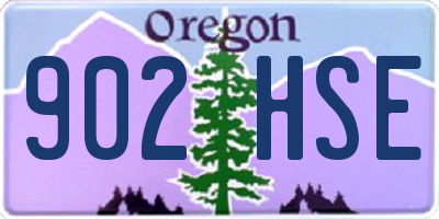 OR license plate 902HSE