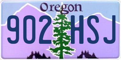OR license plate 902HSJ