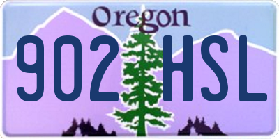 OR license plate 902HSL