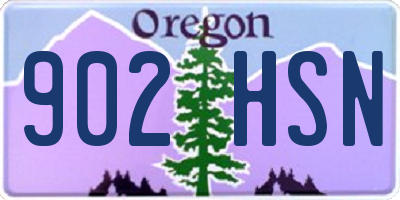 OR license plate 902HSN