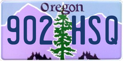 OR license plate 902HSQ
