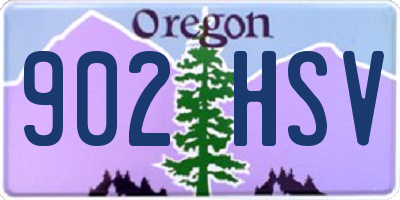 OR license plate 902HSV