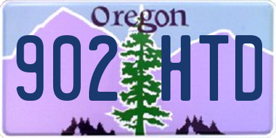 OR license plate 902HTD