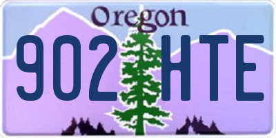 OR license plate 902HTE
