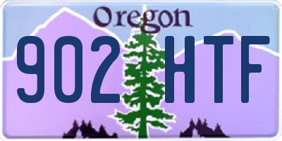 OR license plate 902HTF